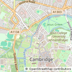 Map of Cambridge, Cambs