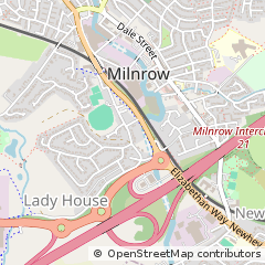 Map of Rochdale, Lancashire