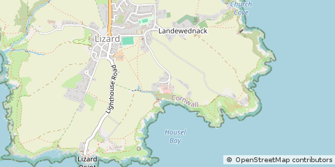 Map of Helston, Cornwall