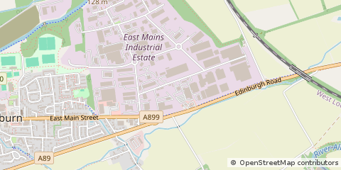 Map of Broxburn