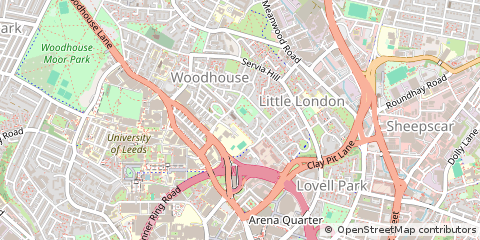 Map of Leeds