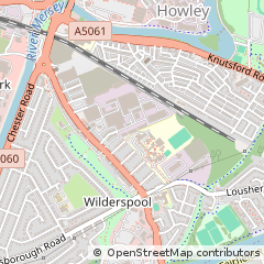 Map of Warrington, Cheshire