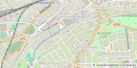 Map of Edinburgh, Midlothian