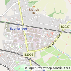 Map of Edenbridge, Kent