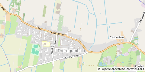 Map of Thorngumbald, East Yorkshire