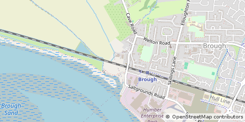 Map of Brough, East Yorkshire