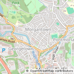 Map of Merthyr Tydfil