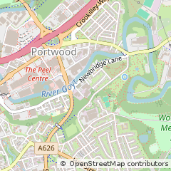 Map of Stockport, Cheshire