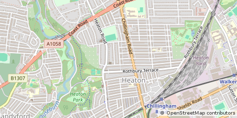 Map of Newcastle Upon Tyne
