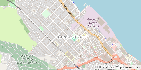 Map of Greenock