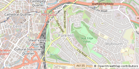 Map of Sheffield