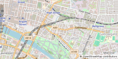 Map of Glasgow
