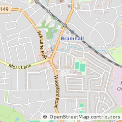 Map of Stockport, Cheshire