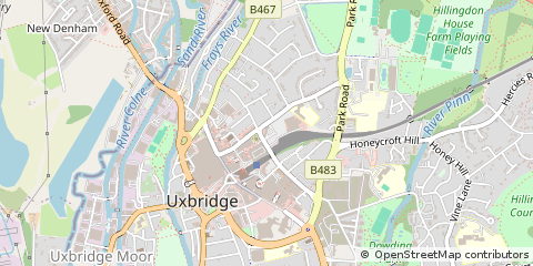 Map of Uxbridge