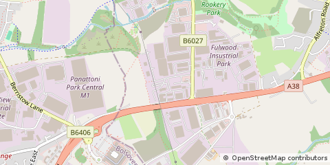 Map of Sutton in Ashfield, Nottinghamshire