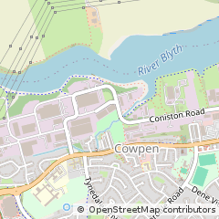 Map of Blyth, Northumberland