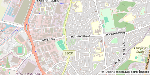 Map of Reading, Berkshire