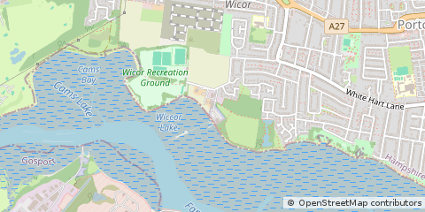 Map of Portchester, Hampshire