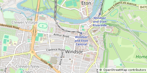 Map of Windsor, Berkshire