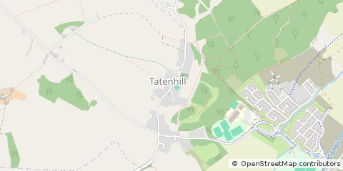 Map of Burton-on-Trent, Staffordshire