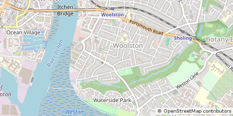 Map of Southampton, Hampshire