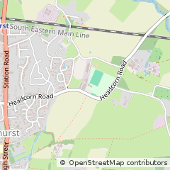 Map of Staplehurst, Kent
