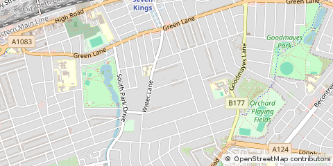 Map of Ilford, Essex