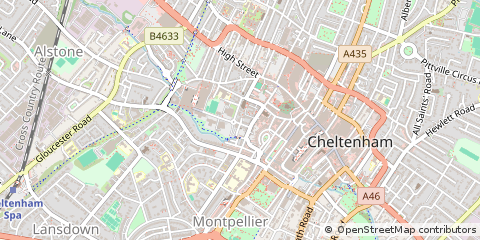Map of Cheltenham