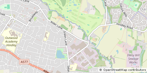 Map of Wigan, Lancashire
