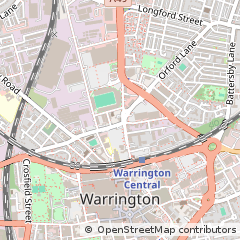 Map of Warrington, Cheshire