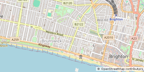 Map of Brighton, East Sussex