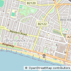 Map of Brighton, East Sussex