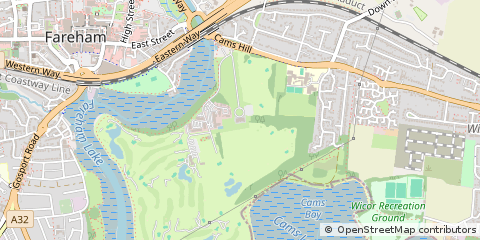 Map of Fareham, Hampshire