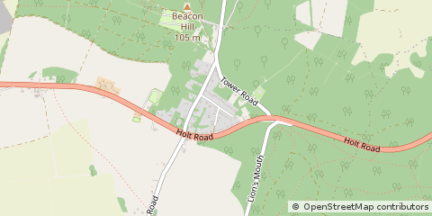Map of Aylmerton, Norfolk