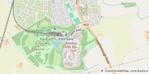 Map of Nottingham, Nottinghamshire