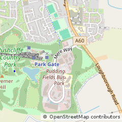 Map of Nottingham, Nottinghamshire