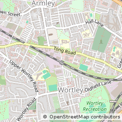 Map of Leeds, West Yorkshire
