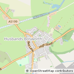 Map of Lutterworth, Leicestershire