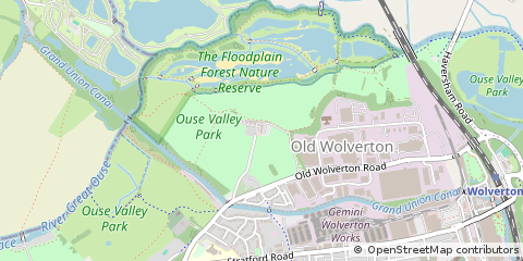 Map of Milton Keynes, Buckinghamshire