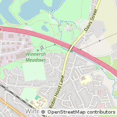 Map of Wokingham, Berkshire
