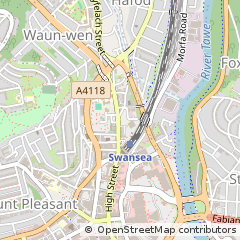 Map of Swansea