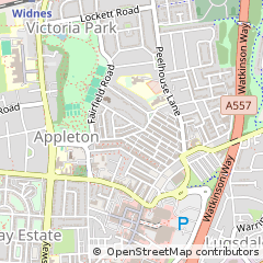 Map of Widnes, Cheshire