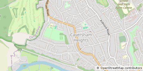 Map of Reading, Berkshire