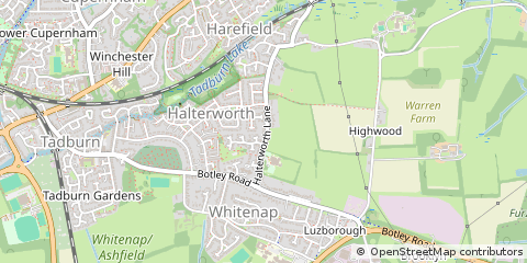 Map of Romsey, Hampshire