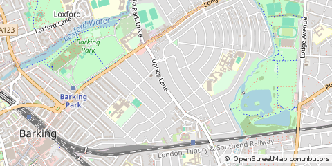 Map of Barking, Essex