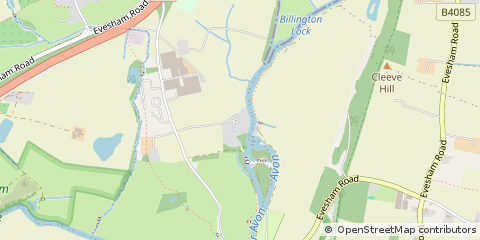 Map of Evesham, Worcs