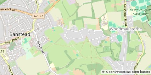 Map of Banstead, Surry