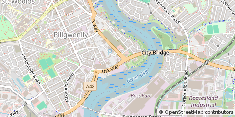 Map of Newport, South Wales