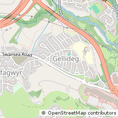 Map of Merthyr Tydfil