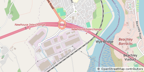 Map of Farm Industrial Estate Chepstow, Monmouthshire